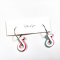 Social Media Inspired Acrylic Hoop Earrings – Trendy Statement Earrings