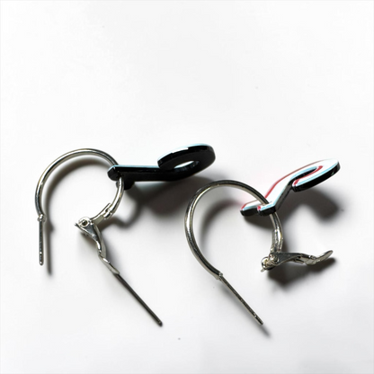 Social Media Inspired Acrylic Hoop Earrings – Trendy Statement Earrings