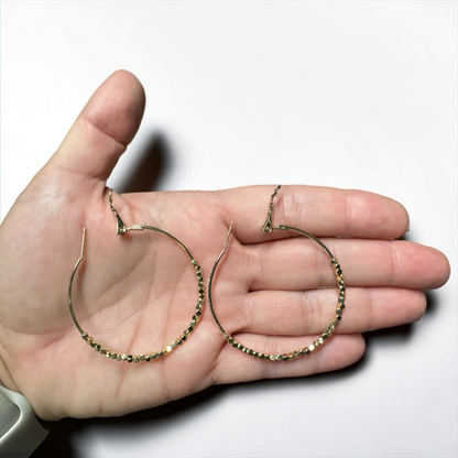 Gold Beaded Hoop Earrings – Timeless Everyday Glam