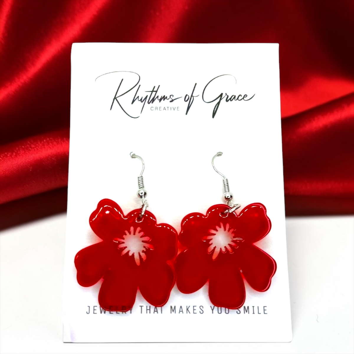 Tropical Flower Dangle Earrings 🌼 - Bring the Paradise to You!