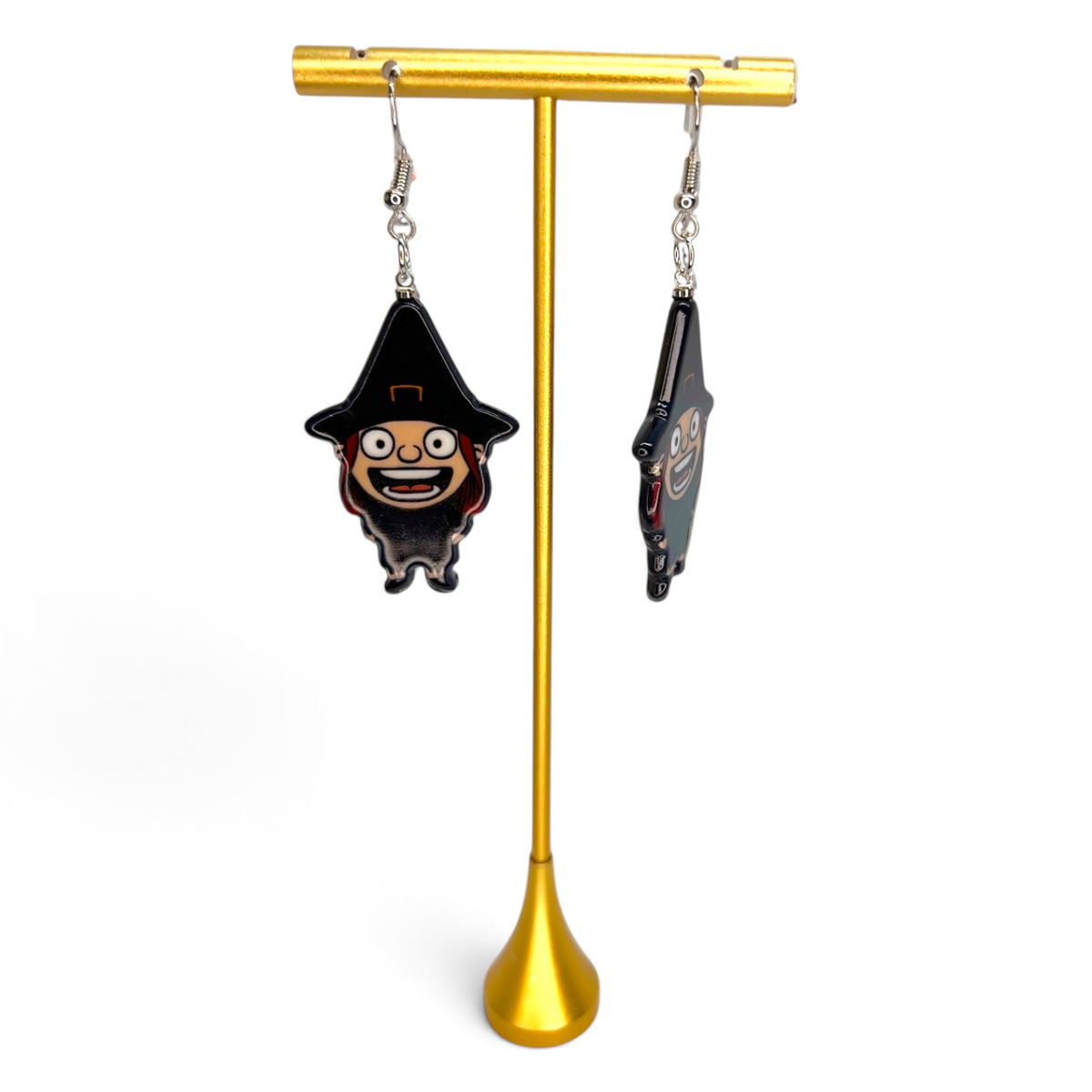 Halloween Earrings - Halloween Accessories, Witch Earrings, Not So Scary, Pumpkin Earrings, Scream Ghost