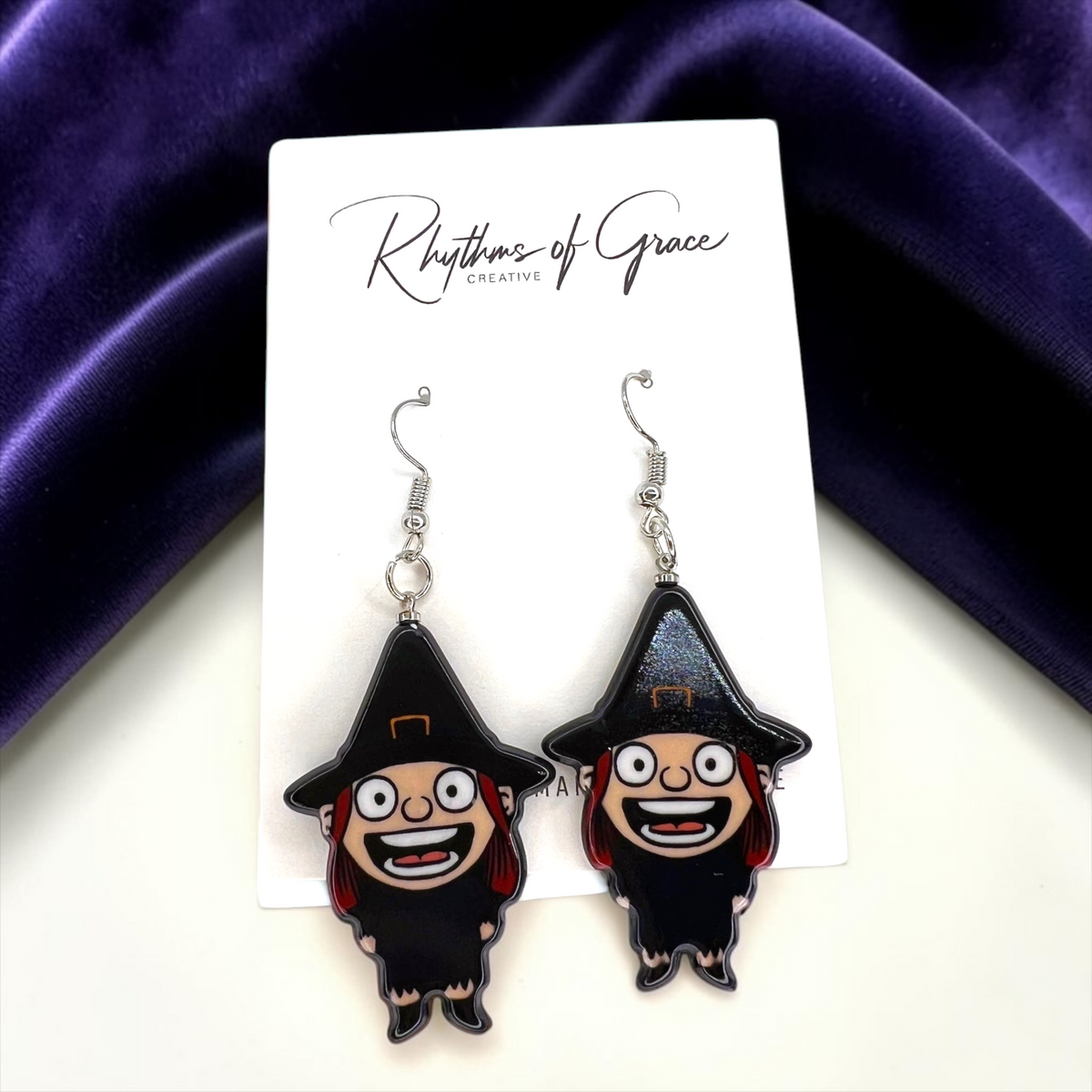 Halloween Earrings - Halloween Accessories, Witch Earrings, Not So Scary, Pumpkin Earrings, Scream Ghost
