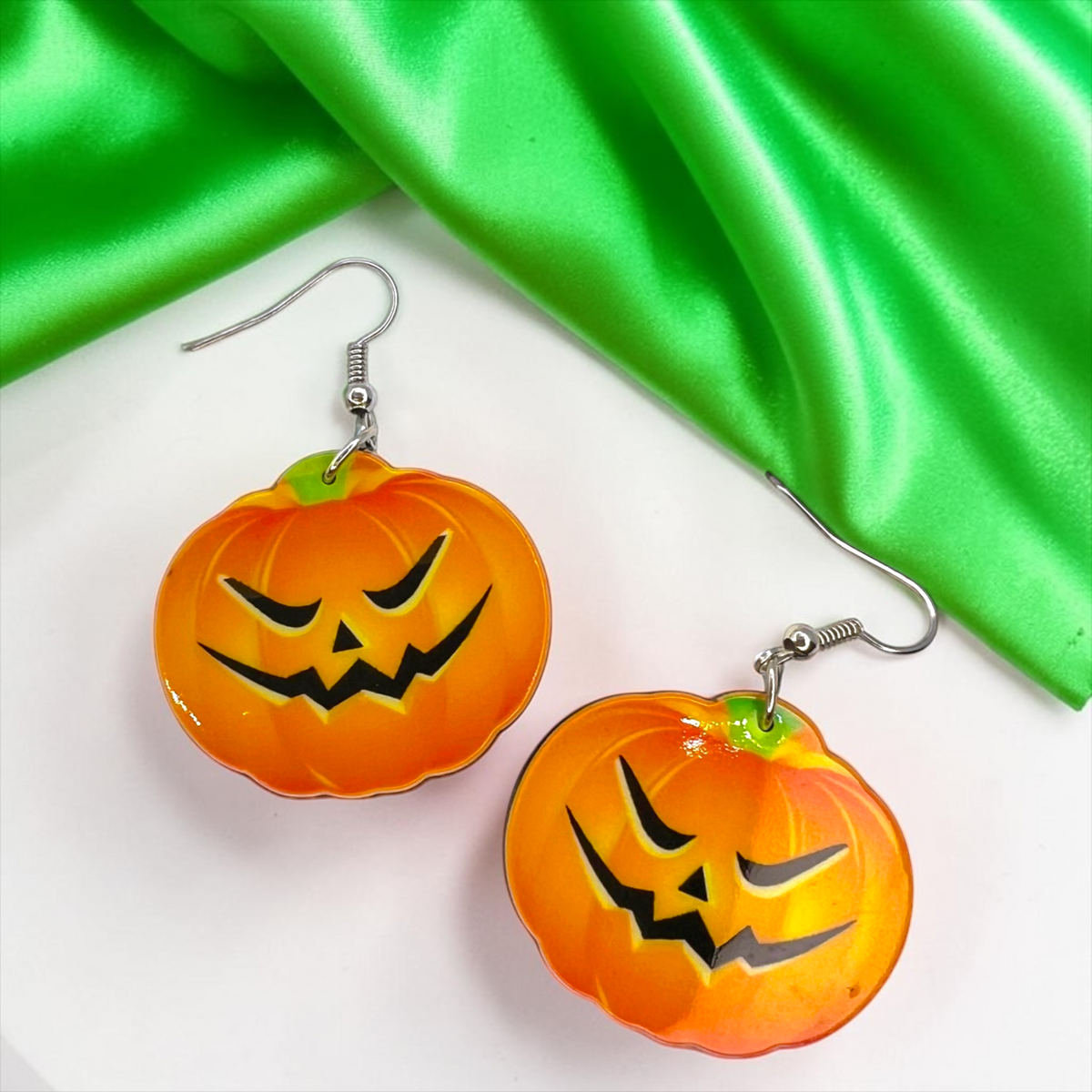 Halloween Earrings - Halloween Accessories, Witch Earrings, Not So Scary, Pumpkin Earrings, Scream Ghost