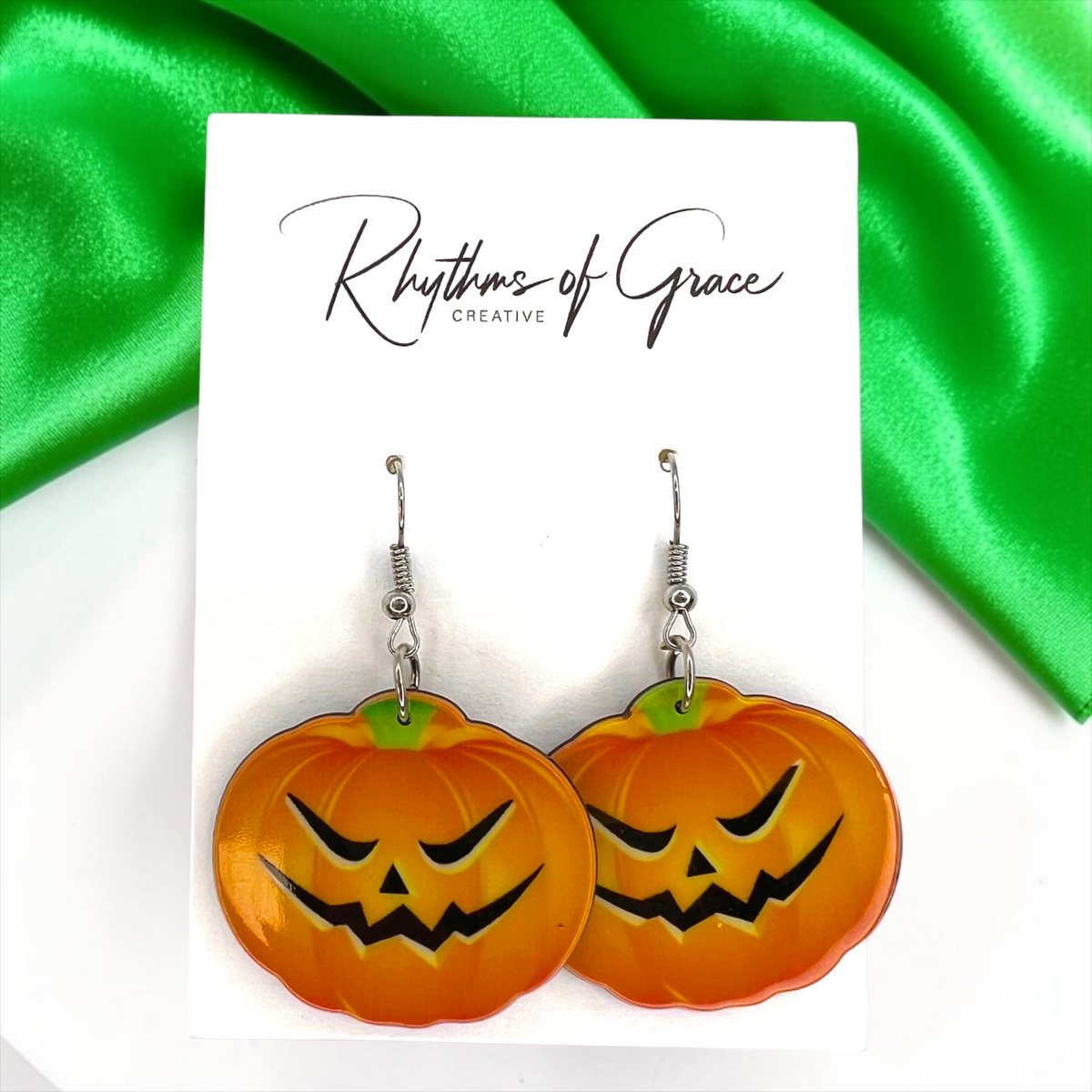Halloween Earrings - Halloween Accessories, Witch Earrings, Not So Scary, Pumpkin Earrings, Scream Ghost