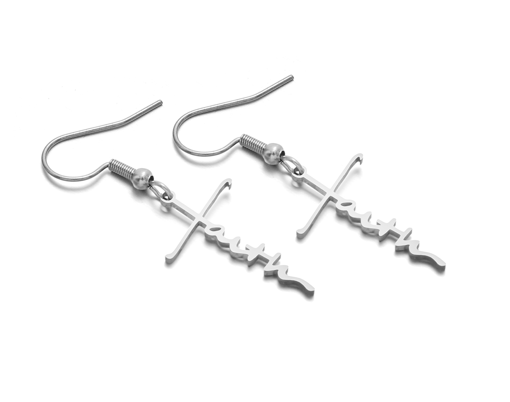 Grace & Glam – Delicate Silver Cross Earrings - Rhythms of Grace Creative