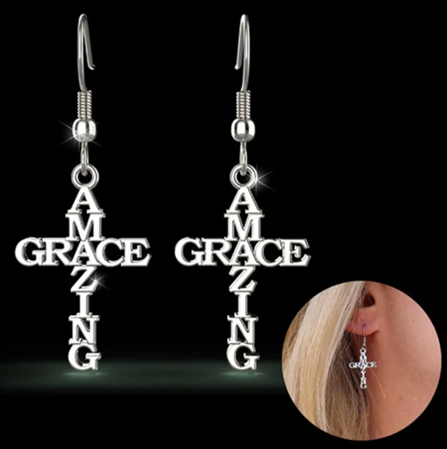 Grace & Glam – Delicate Silver Cross Earrings - Rhythms of Grace Creative