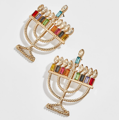 Illuminate Your Style with Dazzling Menorah Earrings – Perfect for Hanukkah! - Rhythms of Grace Creative
