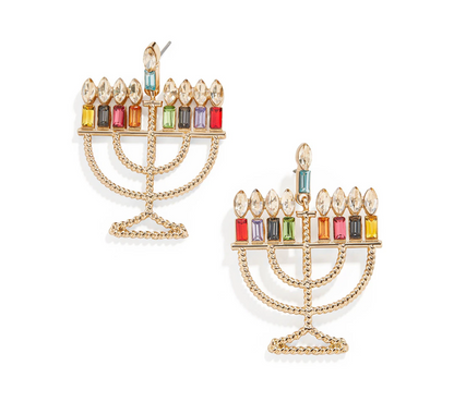 Illuminate Your Style with Dazzling Menorah Earrings – Perfect for Hanukkah! - Rhythms of Grace Creative