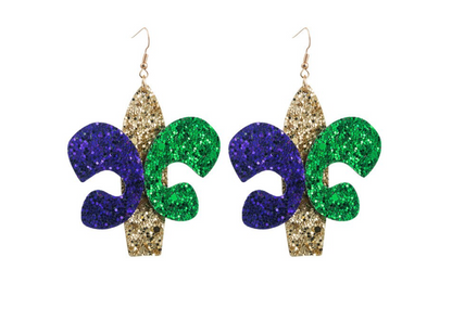 Sparkle and Shine at Mardi Gras: Glitter Earrings Extravaganza! - Rhythms of Grace Creative
