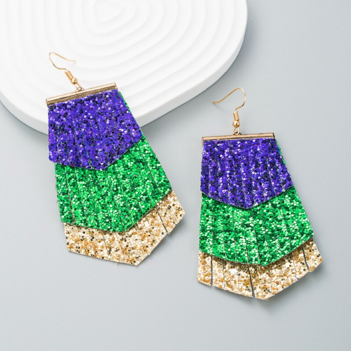 Sparkle and Shine at Mardi Gras: Glitter Earrings Extravaganza! - Rhythms of Grace Creative