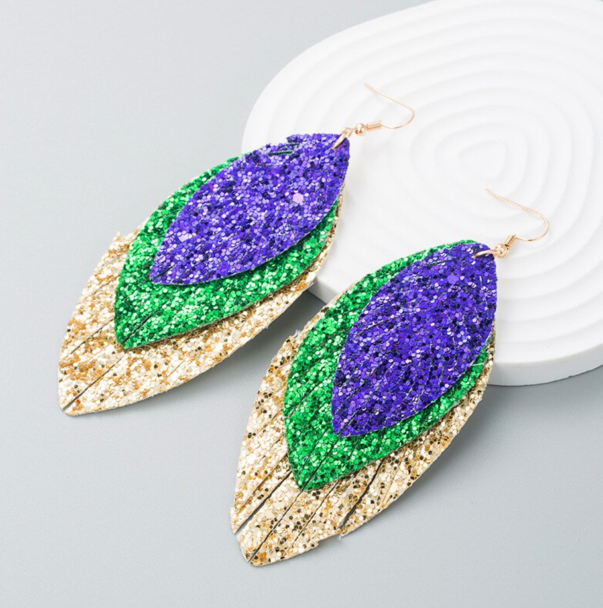Sparkle and Shine at Mardi Gras: Glitter Earrings Extravaganza! - Rhythms of Grace Creative