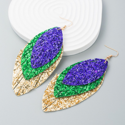 Sparkle and Shine at Mardi Gras: Glitter Earrings Extravaganza! - Rhythms of Grace Creative