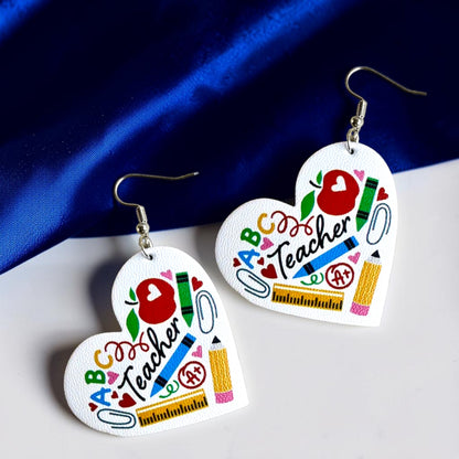 Teacher Dangle Earrings - Celebrate the Educators!