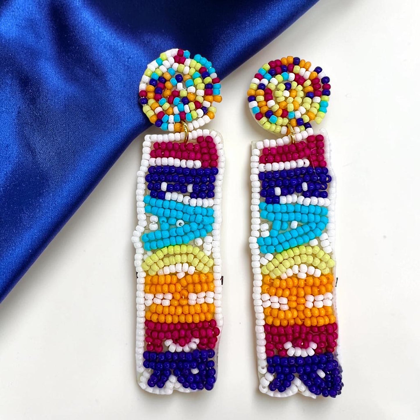 Beaded Teacher Earrings – Celebrate Educators in Style!