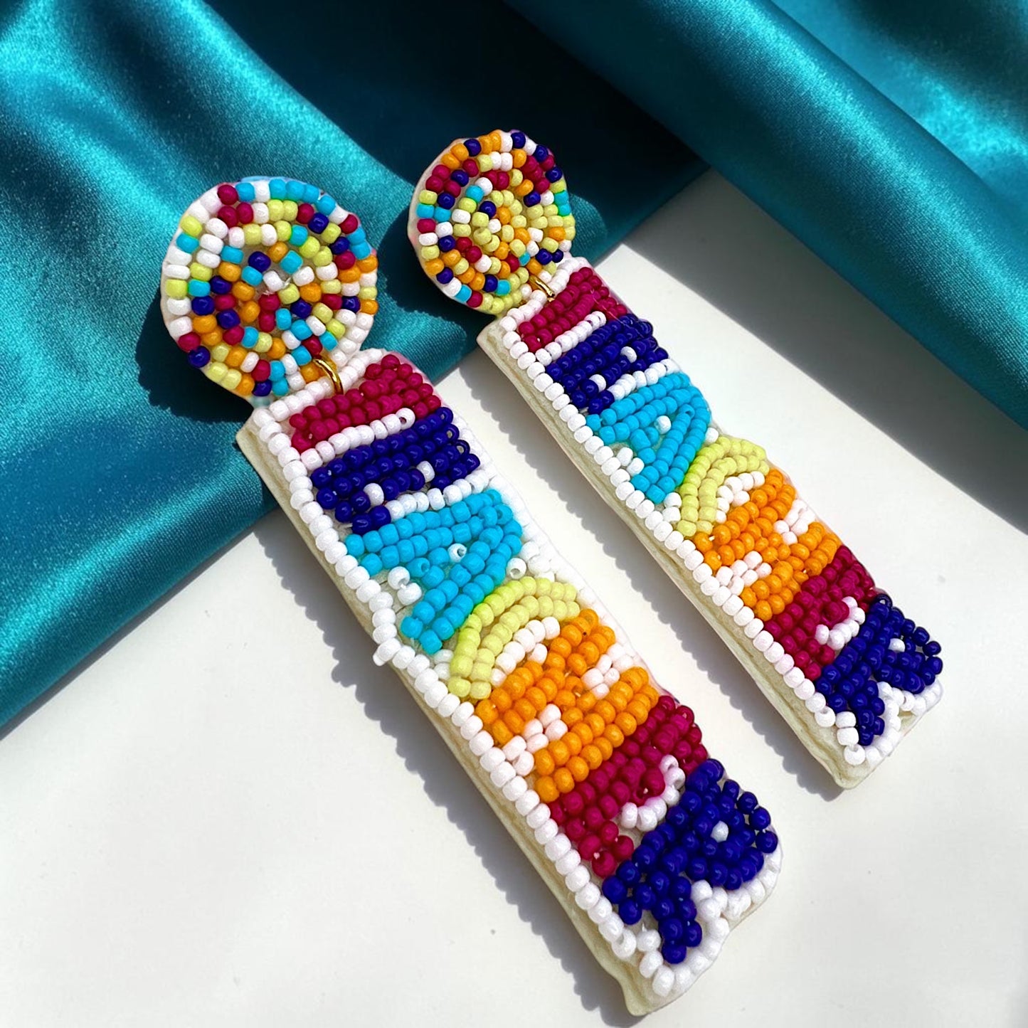 Beaded Teacher Earrings – Celebrate Educators in Style!