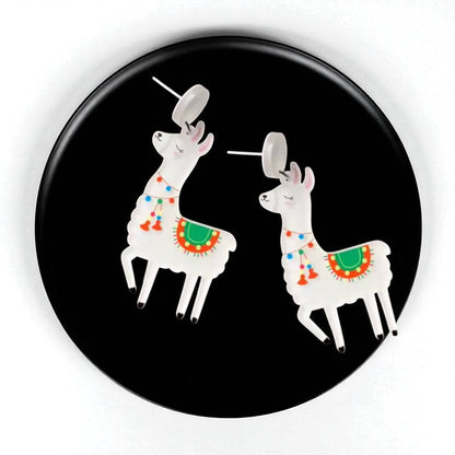 Llama Love: Whimsical Dangle Earrings for a Playful Pop of Style!