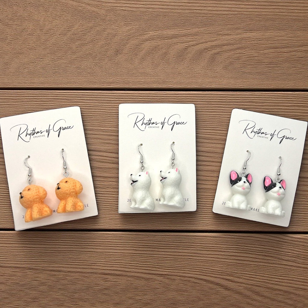 Woof-tastic Dog Earrings – Show Your Furry Friend Love!