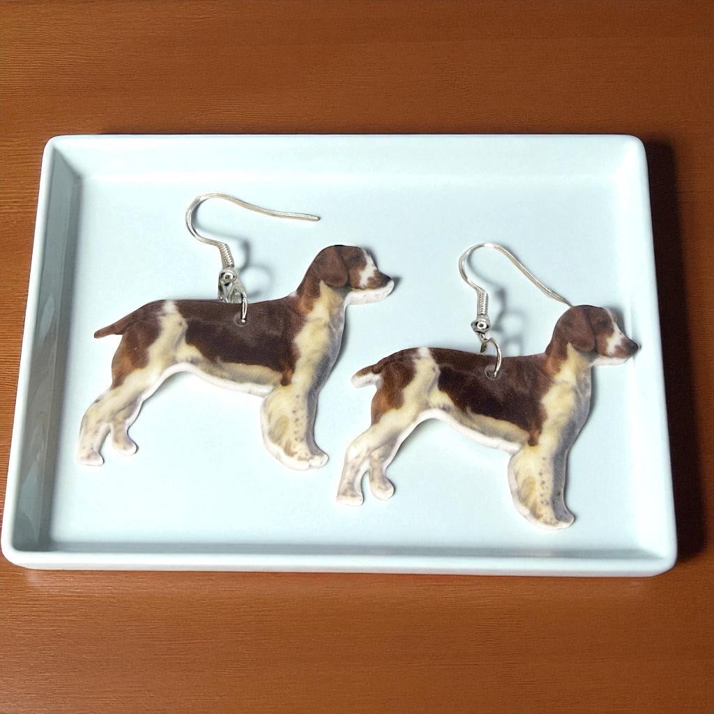 Brittany Dog Earrings - Jewelry for Dog Lovers and Bird Hunting Enthusiasts