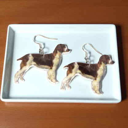 Brittany Dog Earrings - Jewelry for Dog Lovers and Bird Hunting Enthusiasts