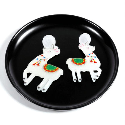 Llama Love: Whimsical Dangle Earrings for a Playful Pop of Style!
