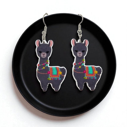 Llama Love: Whimsical Dangle Earrings for a Playful Pop of Style!