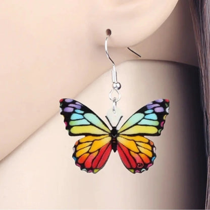 Whimsical Butterfly Earrings – Colorful Dangle Collection