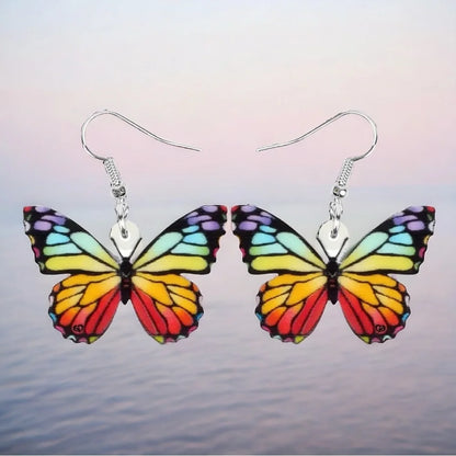 Whimsical Butterfly Earrings – Colorful Dangle Collection