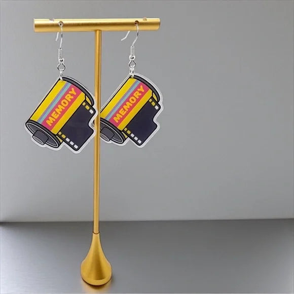 Film Roll Earrings – Photographer Gift | Retro Camera Jewelry | Film Photography Earrings | Photography Lover Accessories