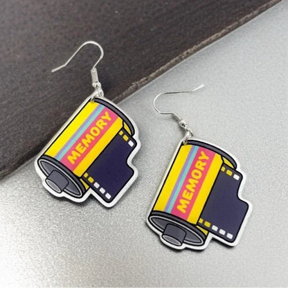 Film Roll Earrings – Photographer Gift | Retro Camera Jewelry | Film Photography Earrings | Photography Lover Accessories