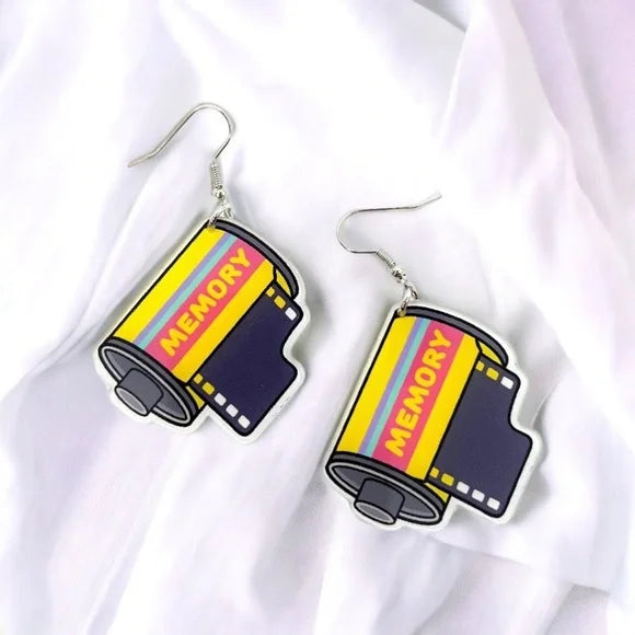 Film Roll Earrings – Photographer Gift | Retro Camera Jewelry | Film Photography Earrings | Photography Lover Accessories