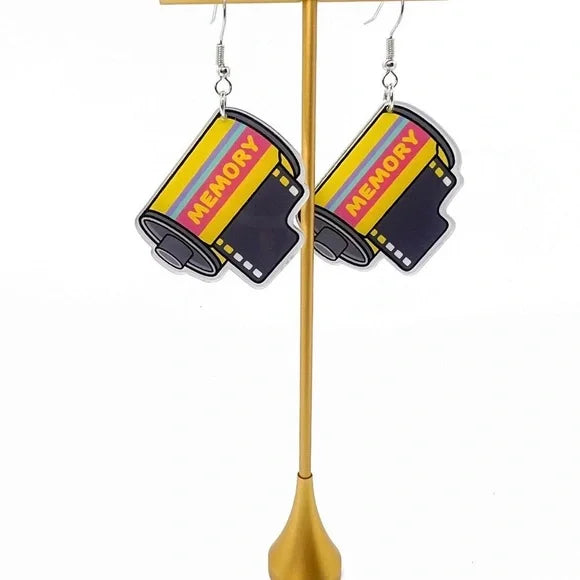 Film Roll Earrings – Photographer Gift | Retro Camera Jewelry | Film Photography Earrings | Photography Lover Accessories