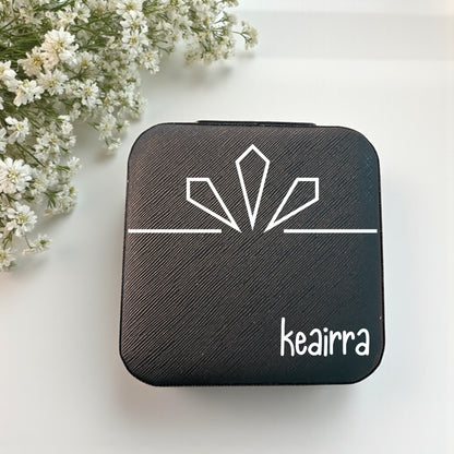 Personalized Travel Jewelry Box – Custom Gift for Bridesmaids, Birthdays & More!