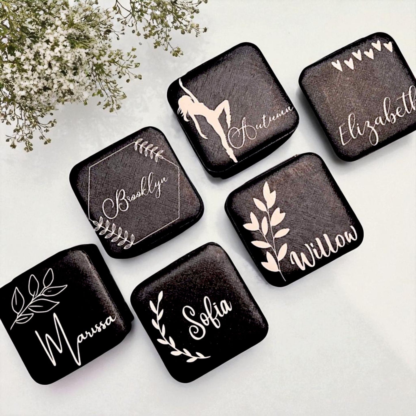Personalized Travel Jewelry Box – Custom Gift for Bridesmaids, Birthdays & More!