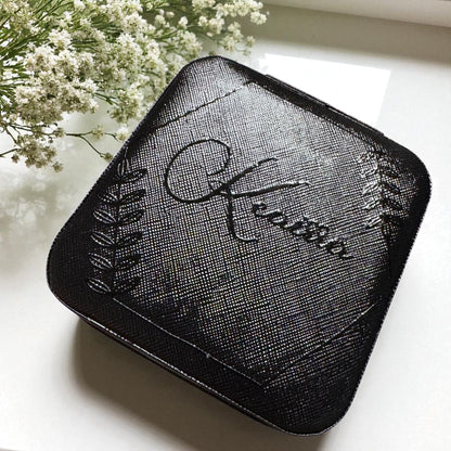 Personalized Travel Jewelry Box – Custom Gift for Bridesmaids, Birthdays & More!