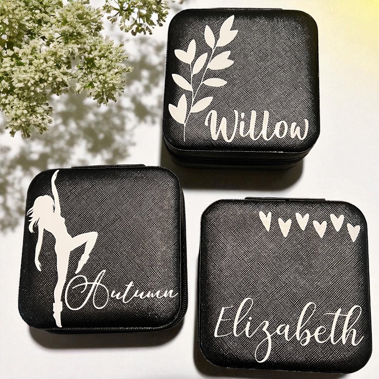 Personalized Travel Jewelry Box – Custom Gift for Bridesmaids, Birthdays & More!