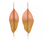 Gold Dipped Feather Earrings - Country Fest Boho Bohemians Lightweight Festival Jazz Mom Mother Flower child