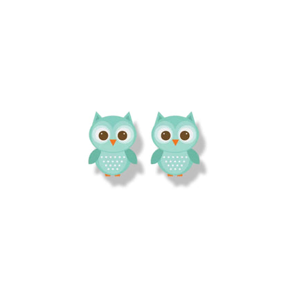 Cartoon Owl Stud Earrings: A Hoot for Your Ears! - Rhythms of Grace Creative