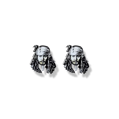 Set Sail in Style: Captain Jack Pirate Stud Earrings – Your Mega Pint Adventure Awaits! - Rhythms of Grace Creative