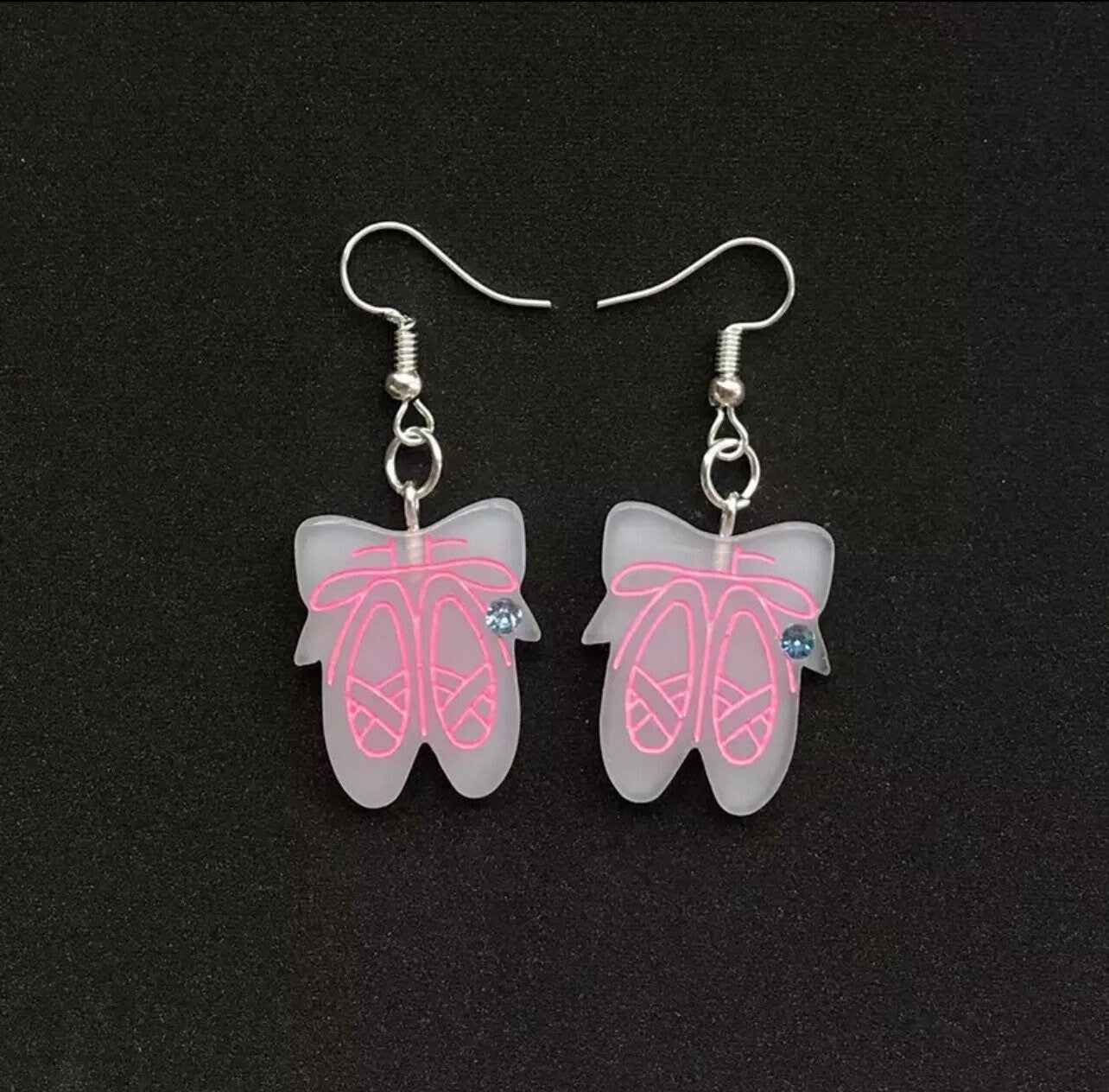 Twirl-Worthy Sparkle – Ballerina Slipper Earrings for Dancers & Dreamers🩰
