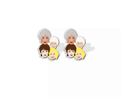 Stay Golden – Golden Girls Earrings for Fierce, Fabulous Fans 🌴