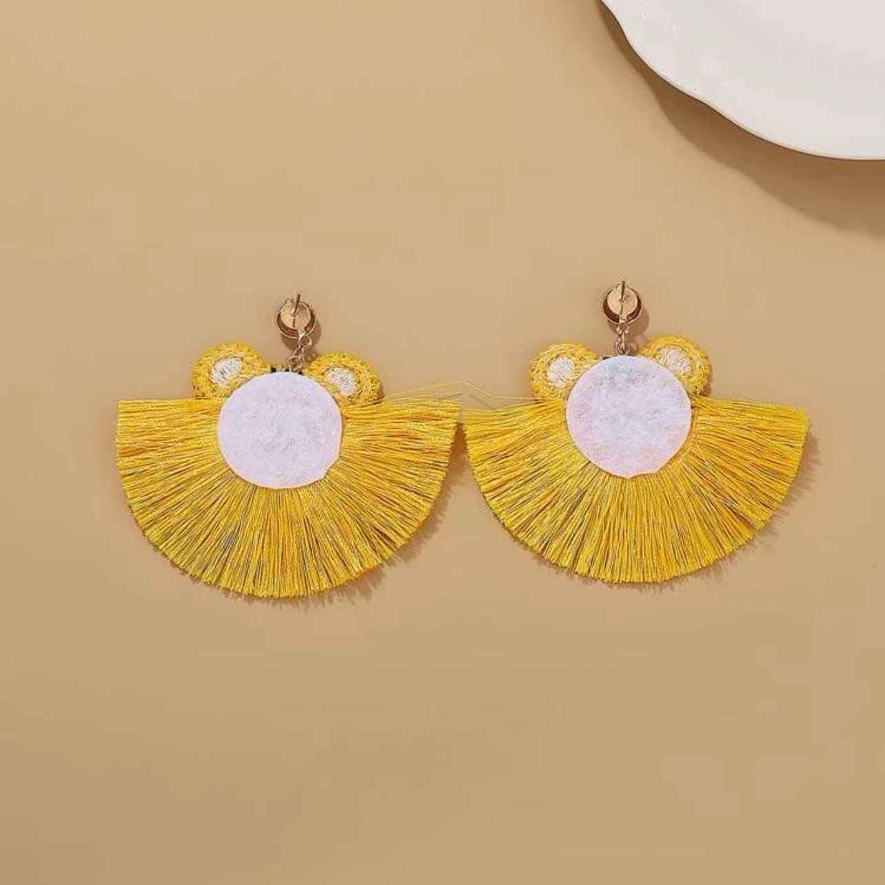 Wildly Stylish Tiger Earrings - Handmade Crocheted Animal Jewelry & Accessories!