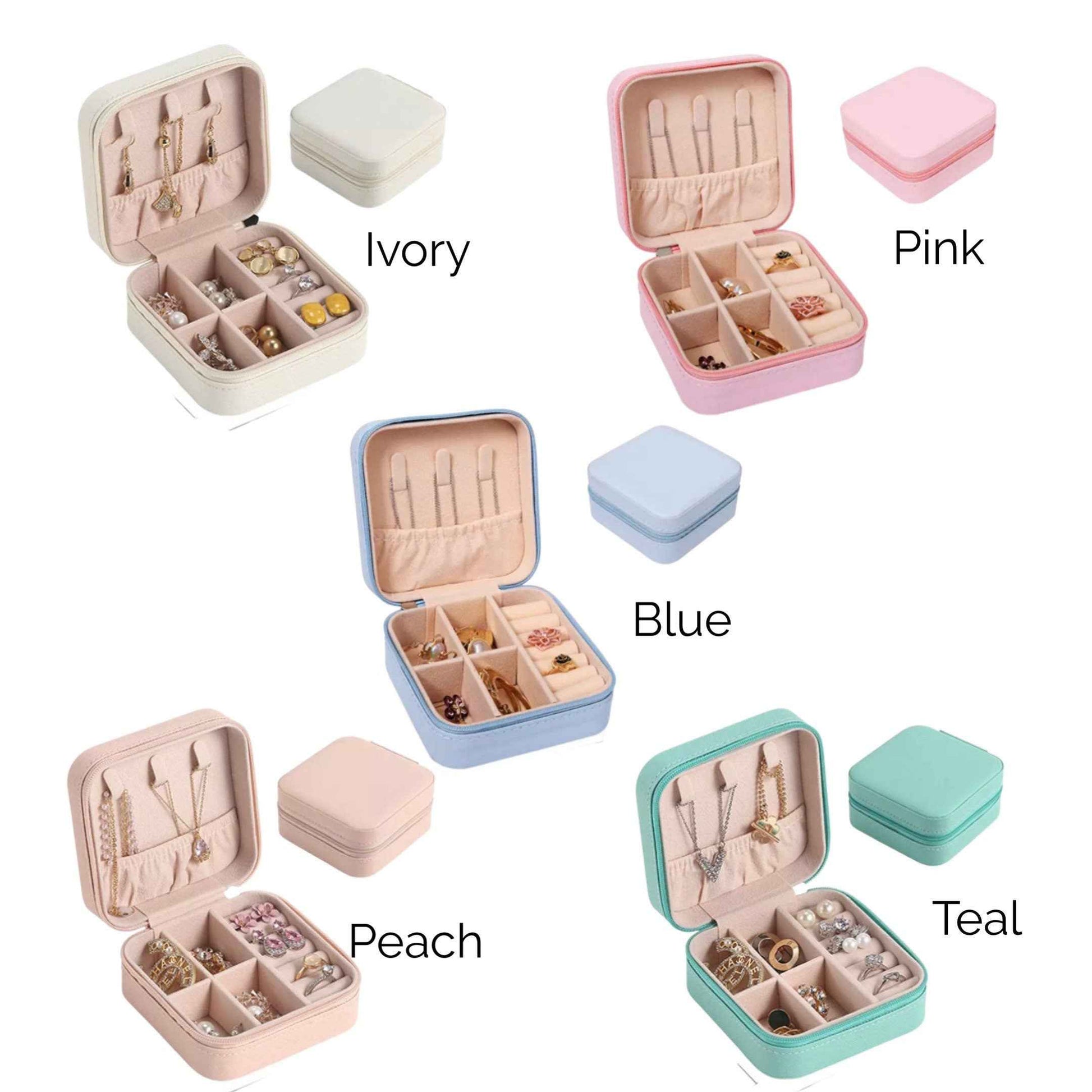 Personalized Travel Jewelry Box – Custom Gift for Bridesmaids, Birthdays & More!