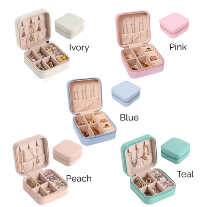 Personalized Travel Jewelry Box – Custom Gift for Bridesmaids, Birthdays & More!