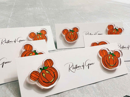 Spook-tacular Pumpkin Studs - Halloween Magic! 🎃