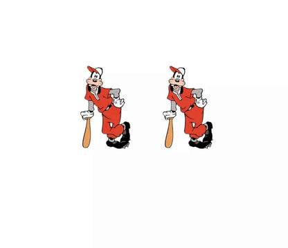 Hit a Home Run with Our Goofy Baseball Stud Earrings! ⚾️