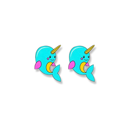 Whimsical Narwhal Studs: Dive into Adorable Handmade Jewelry! - Rhythms of Grace Creative