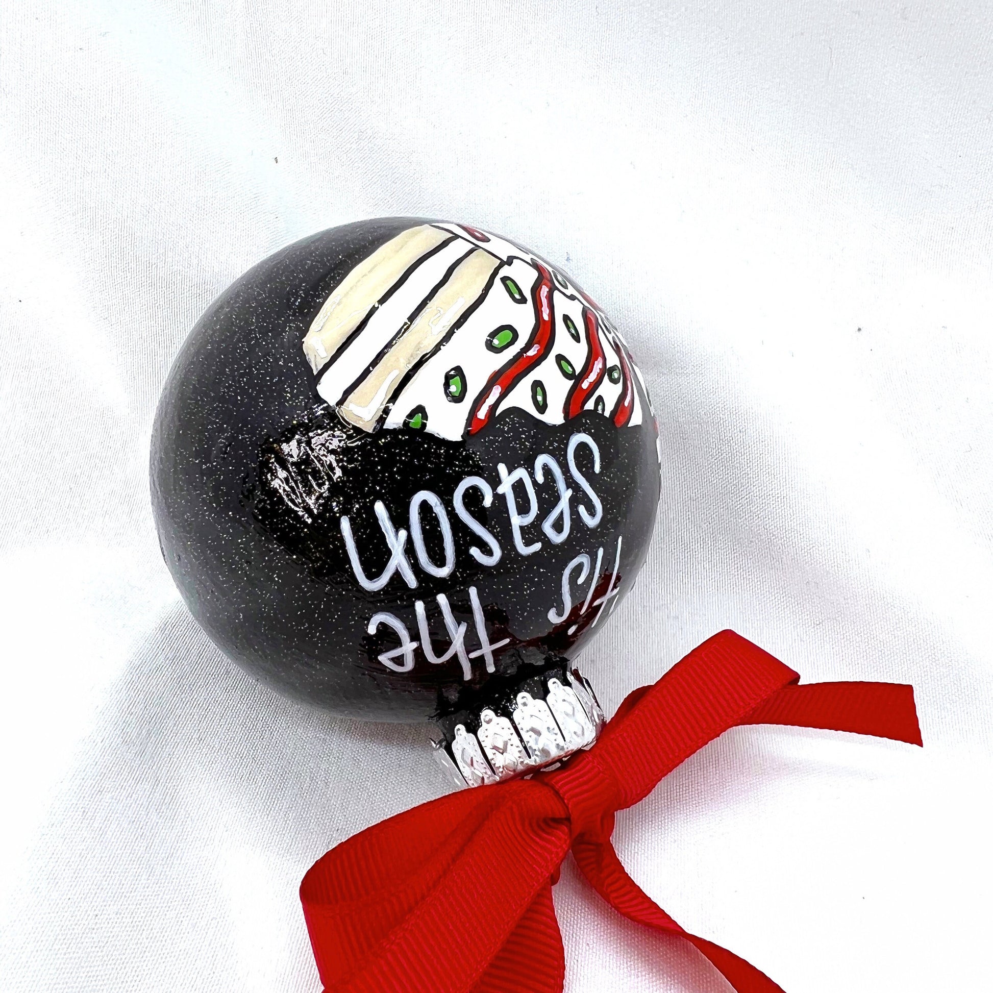Tis the Season Ornament - Christmas Tree Cake, Christmas Ornament, Holiday Ornament, Looking Like a Snack, Christmas Cake, Ornament Exchange - Rhythms of Grace Creative