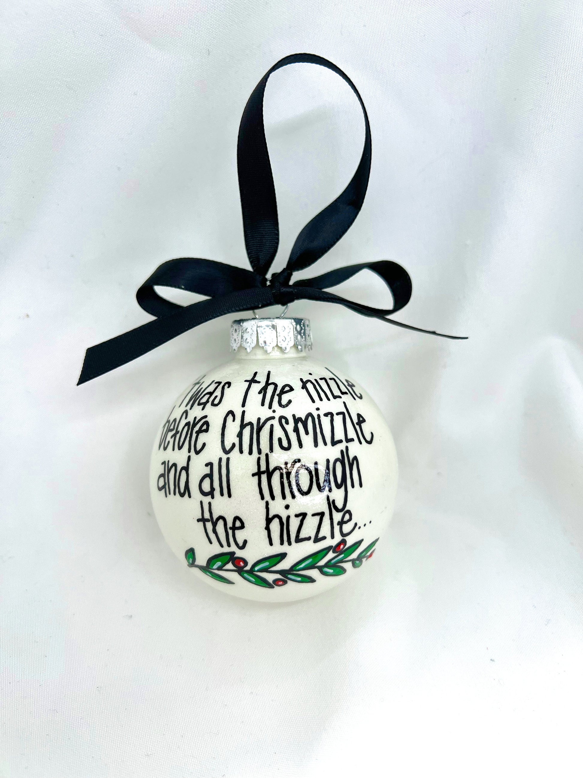 Chrisnizzle Ornament - Christmas Tree Cake, Christmas Ornament, Holiday Ornament, Looking Like a Snack, Christmas Cake, Ornament Exchange - Rhythms of Grace Creative