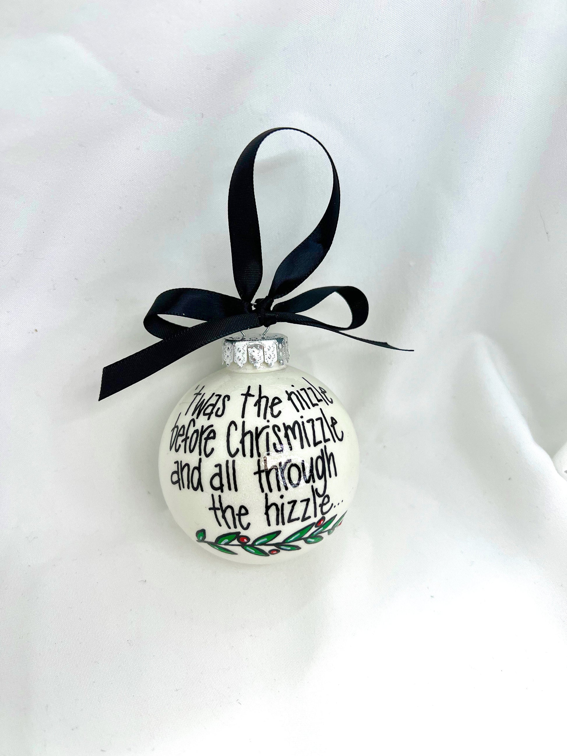 Chrisnizzle Ornament - Christmas Tree Cake, Christmas Ornament, Holiday Ornament, Looking Like a Snack, Christmas Cake, Ornament Exchange - Rhythms of Grace Creative