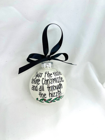 Chrisnizzle Ornament - Christmas Tree Cake, Christmas Ornament, Holiday Ornament, Looking Like a Snack, Christmas Cake, Ornament Exchange - Rhythms of Grace Creative